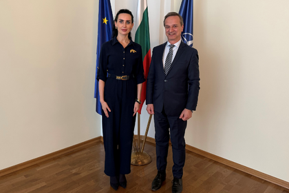 Среща на заместник-министър Ради Найденов с извънредния и пълномощен посланик на Украйна Олеся Илашчук